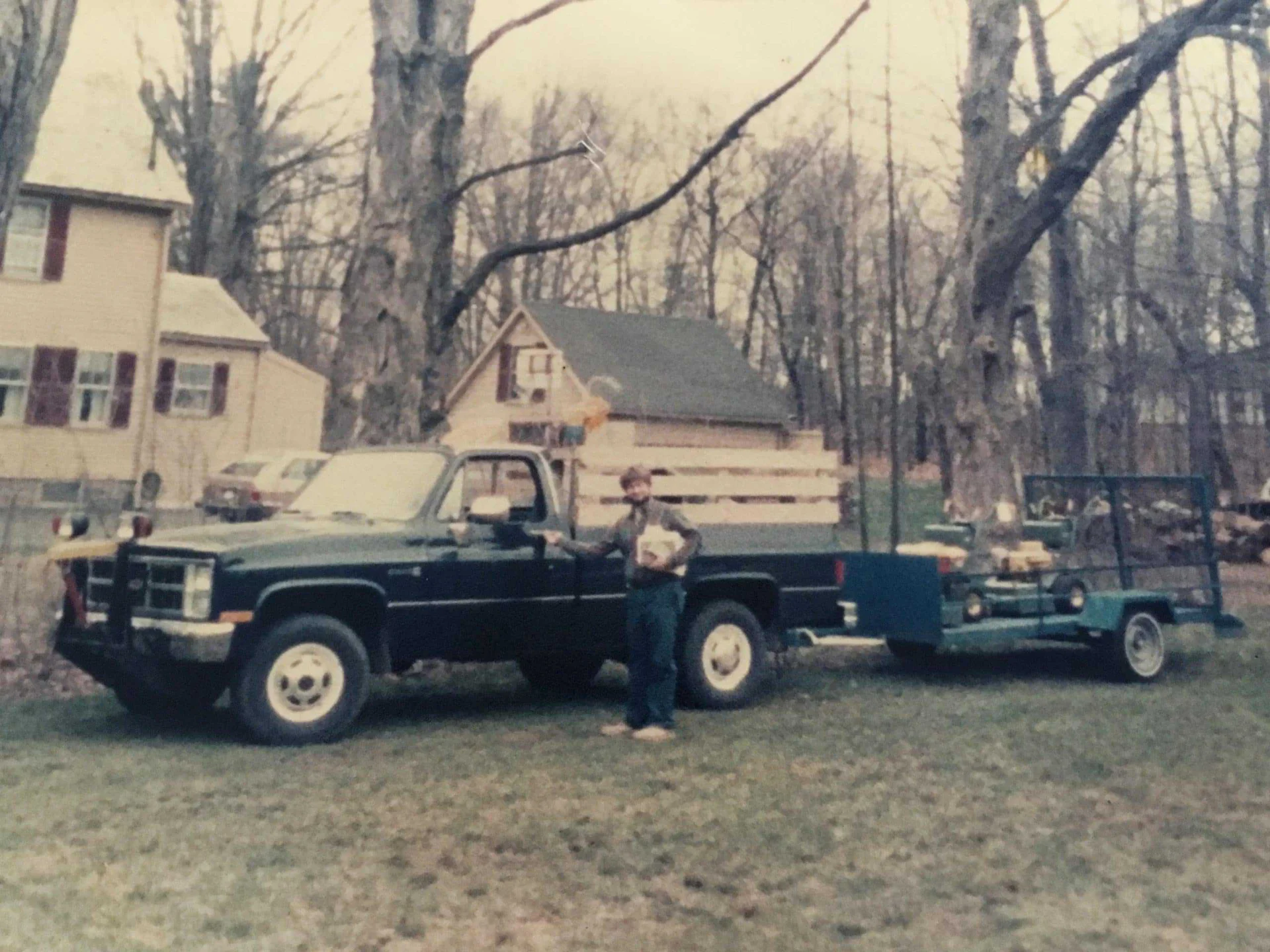 Justin's dad and his original landscape company