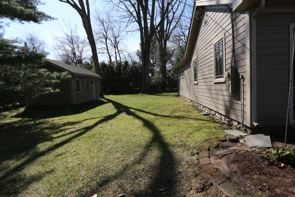 Rustic Fire Pit & Japanese-Inspired Landscape Transformation in Shrewsbury, MA