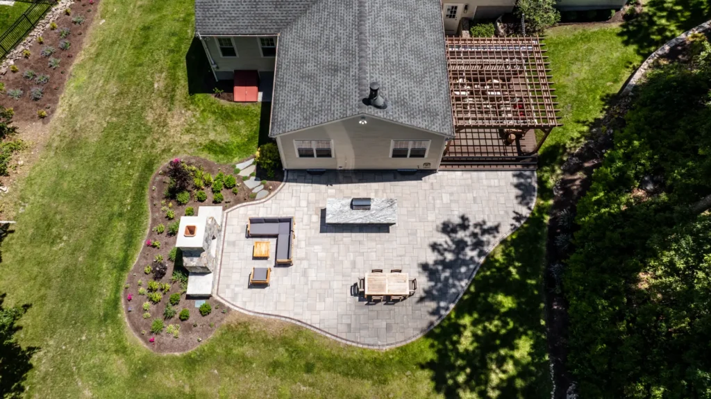 Backyard Reimagined: A Complete Outdoor Living Transformation in Westwood, MA by H&H Landscape