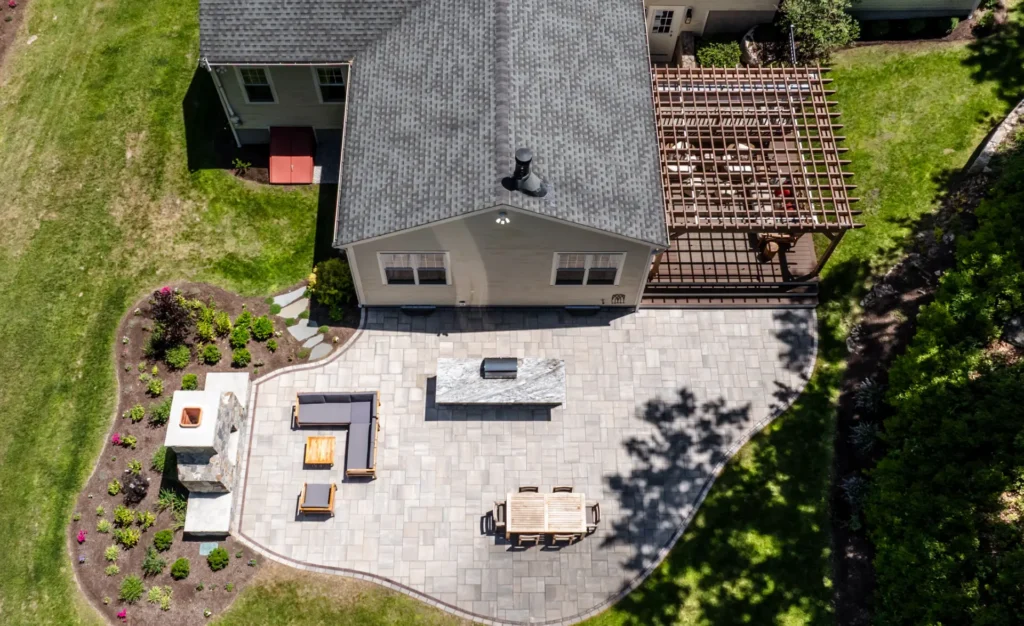 Backyard Reimagined: A Complete Outdoor Living Transformation in Westwood, MA by H&H Landscape