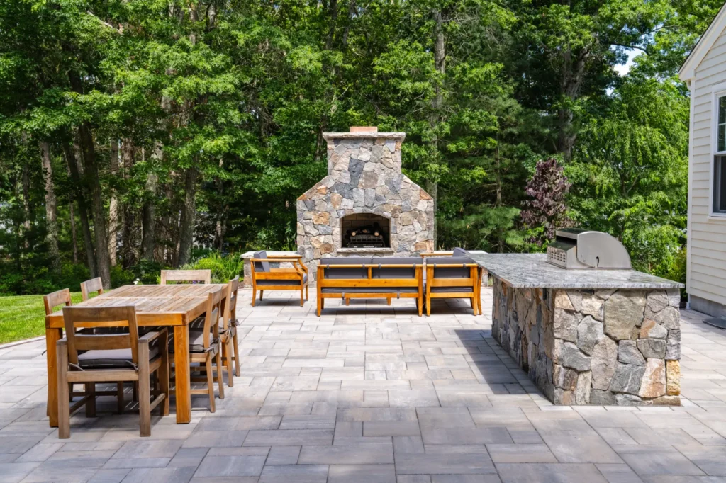 Backyard Reimagined: A Complete Outdoor Living Transformation in Westwood, MA by H&H Landscape
