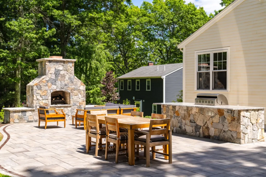 Backyard Reimagined: A Complete Outdoor Living Transformation in Westwood, MA by H&H Landscape
